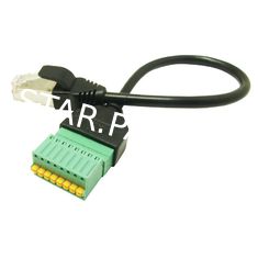 RJ45-8pins to Ethernet-LAN-Wired-Network-Adapter Cable pin space 2.5mm