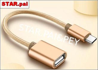 TC-15 USB To Type C Micro USB Data Transfer Cable , OTG Mobile Phone USB Cable