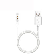 Pogo 2 Pin Connector 4mm Pitch Magnetic USB Data Charge Cable for Portable Juicer Smart Watch