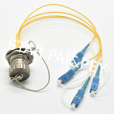 Waterproof SC FC fiber optic cable patch cord 4 pin quick fiber connector