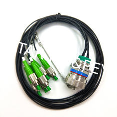 3 header threaded quick butt joint PVC aviation optical fiber cable connector