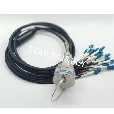 24 pin cable connector SC optical fiber underwater plug electrical socket