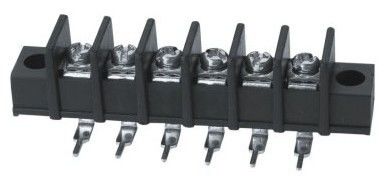 Barrier Terminal Block with fixing hole Power Automotive Terminal Block right angle 7.62mm