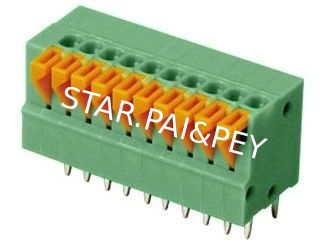 02-24 poles Screwless Terminal side push botton| Pitch: 2.54mm | Part No.601-2-2.54/5.08