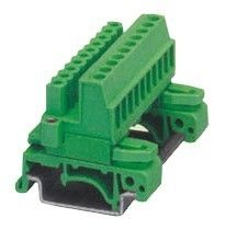 Din Rail Plug-in Terminal Block  with screw fix flange Header Pin 06 poles pitch:5.08mm / 0.2 in
