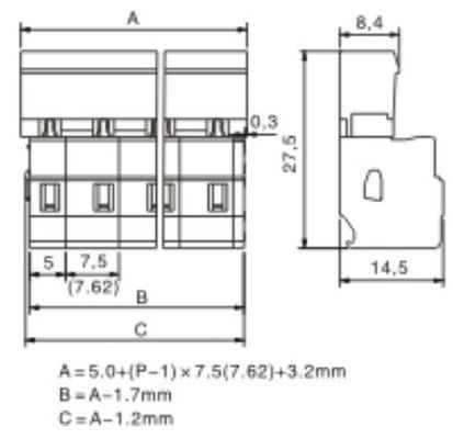 Spring-cage Clamp Terminal Male Standard Style Pitch: 7.5mm/0. 295in