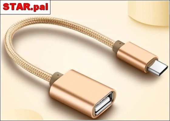 TC-15 USB To Type C Micro USB Data Transfer Cable , OTG Mobile Phone USB Cable