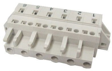 Spring-cage Clamp Terminal Female fixing flange Pitch: 7.50mm /0.295 in