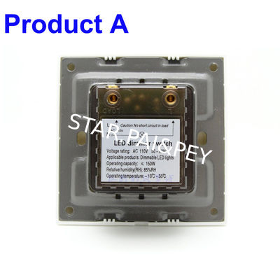 AC85-120V AC180-265V LED Lamp Dimmer Switch Brightness Controller Wall Mounted Rotary Knob