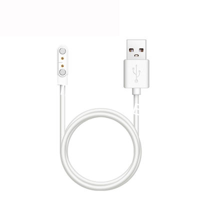 Pogo 2 Pin Connector 4mm Pitch Magnetic USB Data Charge Cable for Portable Juicer Smart Watch