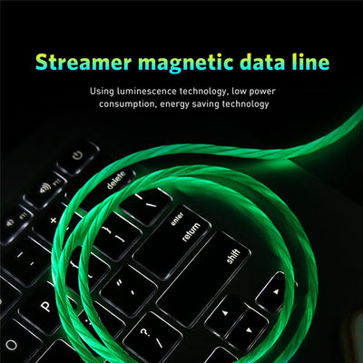 Pogo Pin Luminous LED Lighting Magnetic USB Charging Cable for Cell Phones