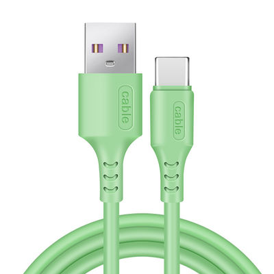 Liquid silicone Fast Charging Cord USB Type C 5A Data Cable For Android