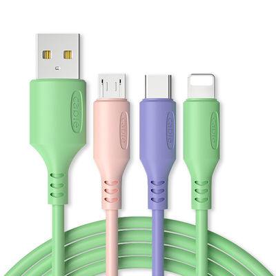 Liquid silicone Fast Charging Cord USB Type C 5A Data Cable For Android