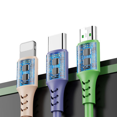Liquid silicone Fast Charging Cord USB Type C 5A Data Cable For Android