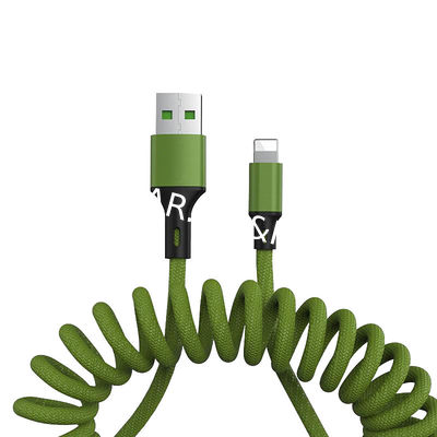 Fast Charge Cable USB Type C 5A Mechanical Keyboard Coiled Data Charger Cable Braided Cord