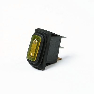 waterproof Black Basculante Interruptor 12V luminescence LED panel 3pin rocker switch