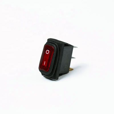 waterproof Black Basculante Interruptor 12V luminescence LED panel 3pin rocker switch