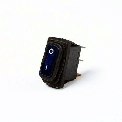 waterproof Black Basculante Interruptor 12V luminescence LED panel 3pin rocker switch