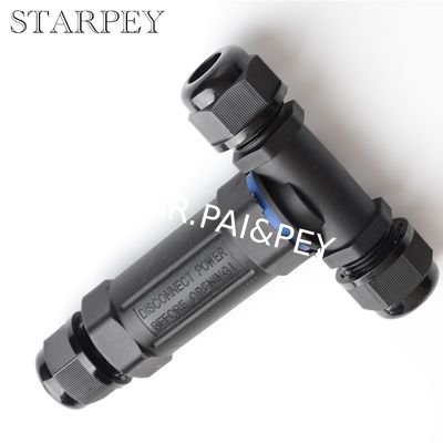 T Type 5 pin wire underwater connector electrical quick fast installation 5 ways IP68 waterproof connector