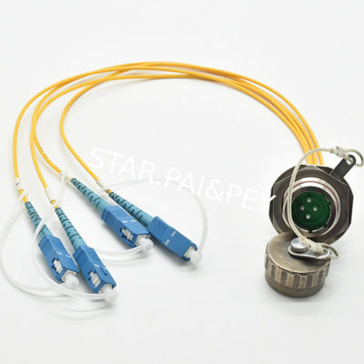 Waterproof SC FC fiber optic cable patch cord 4 pin quick fiber connector