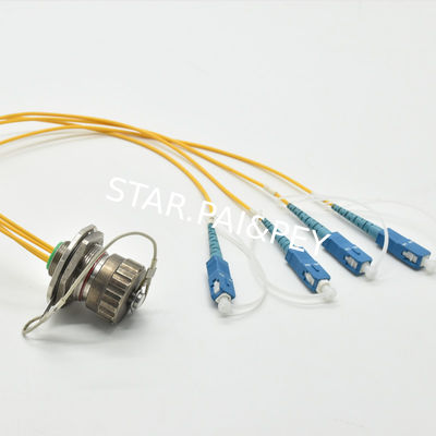 Waterproof SC FC fiber optic cable patch cord 4 pin quick fiber connector