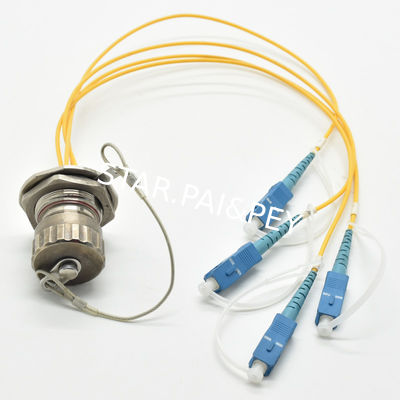 Waterproof SC FC fiber optic cable patch cord 4 pin quick fiber connector