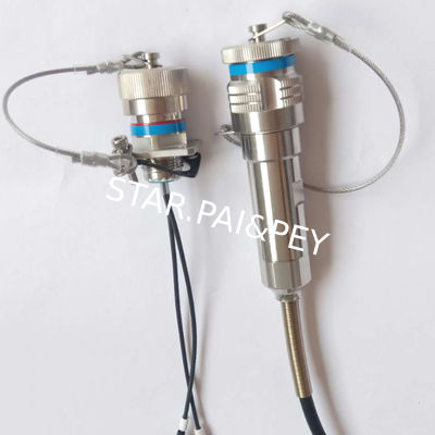 J599 series 2 pin optical fiber square flange socket industrial connector