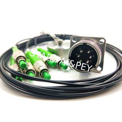 3 header threaded quick butt joint PVC aviation optical fiber cable connector