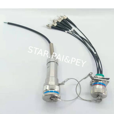 3 header threaded quick butt joint PVC aviation optical fiber cable connector