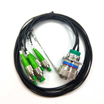 3 header threaded quick butt joint PVC aviation optical fiber cable connector