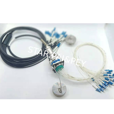 24 pin cable connector SC optical fiber underwater plug electrical socket