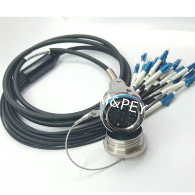 24 pin cable connector SC optical fiber underwater plug electrical socket