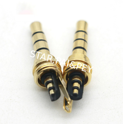 3.5Mm Plug 3/4 Pole 3.5Mm Headphone Audio Jack Adapter Gold Plated 3.5MM Stereo Plug