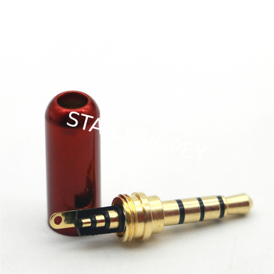 3.5Mm Plug 3/4 Pole 3.5Mm Headphone Audio Jack Adapter Gold Plated 3.5MM Stereo Plug