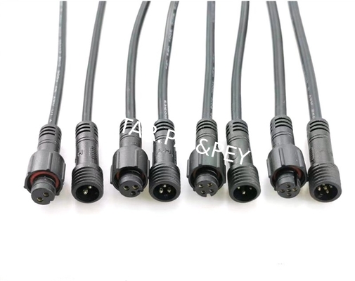 05 poles circular male female waterproof connector,3poles mini connector for LED Lighting
