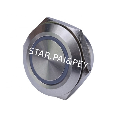 Push button switch 19mm flattest metal Momentary waterproof 12V