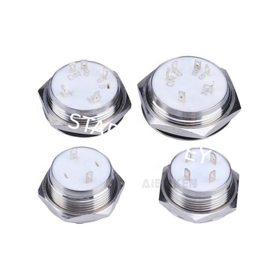 Push button switch 19mm flattest metal Momentary waterproof 12V