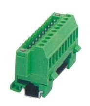 Zócalo enchufable del bloque de terminales del carril del dinar con arrage del zócalo de 5.08m m Pin Spacing: 24-12 AWG